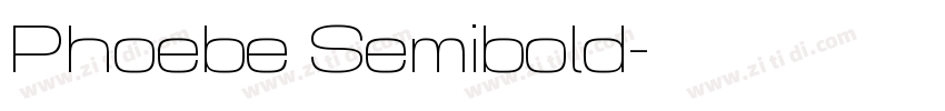 Phoebe Semibold字体转换
